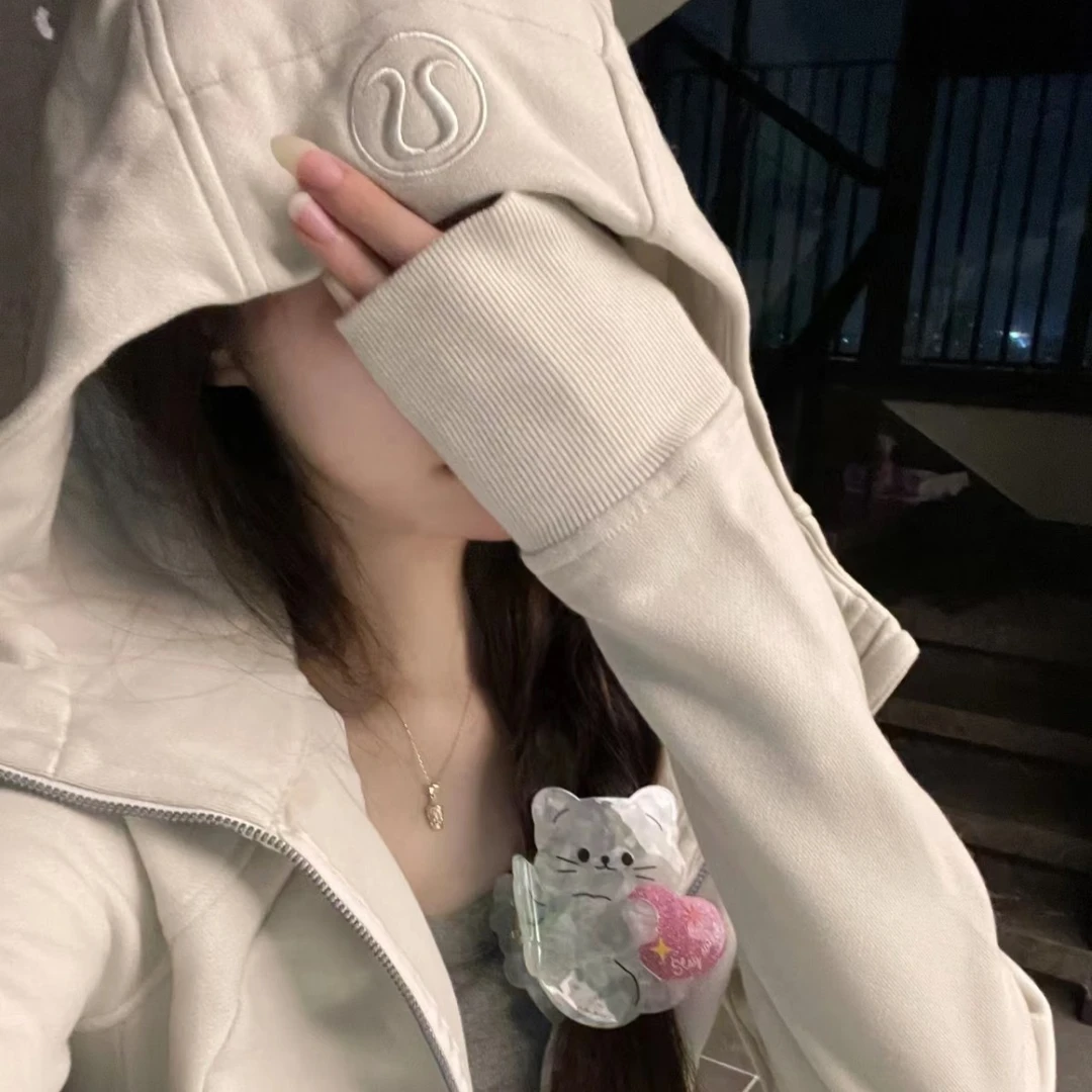 lulu瑜伽服Scuba女士连帽普通人的秋冬硬核穿搭运动瑜伽