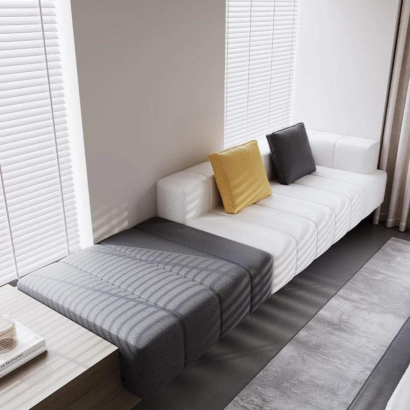 臻逸家钢琴键飘窗沙发轻奢高级感主卧室窗台改造定制设计卧室一体