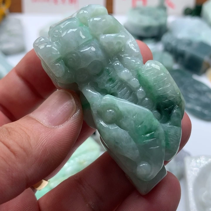 颈饰未镶嵌翡翠保真天然a货翡翠