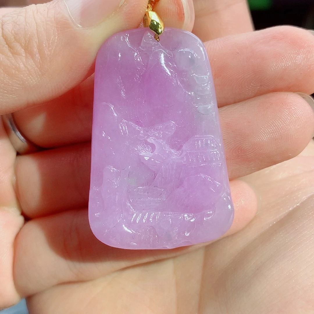 翡翠银S925镶嵌颈饰