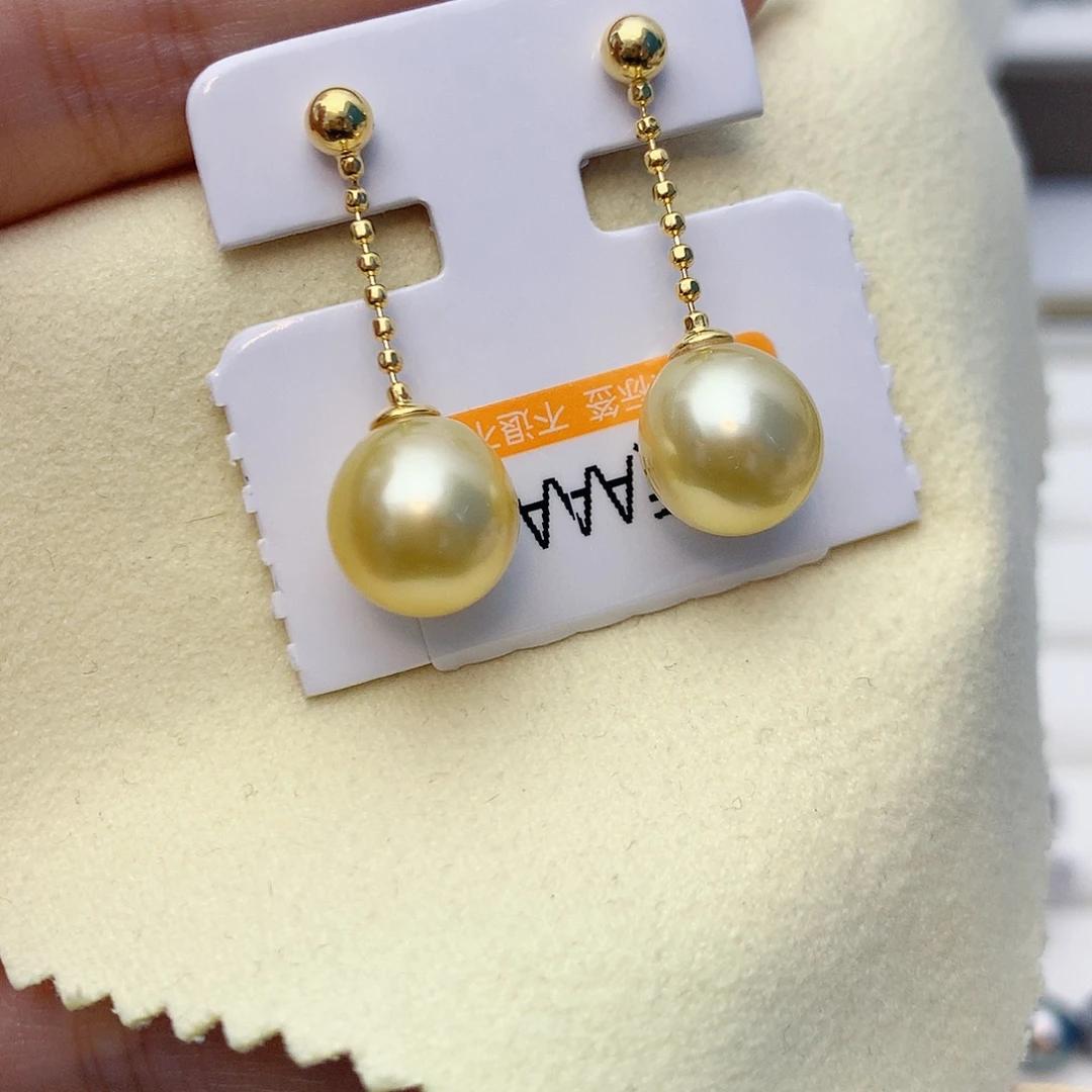 银S925镶嵌耳饰海水珍珠W44