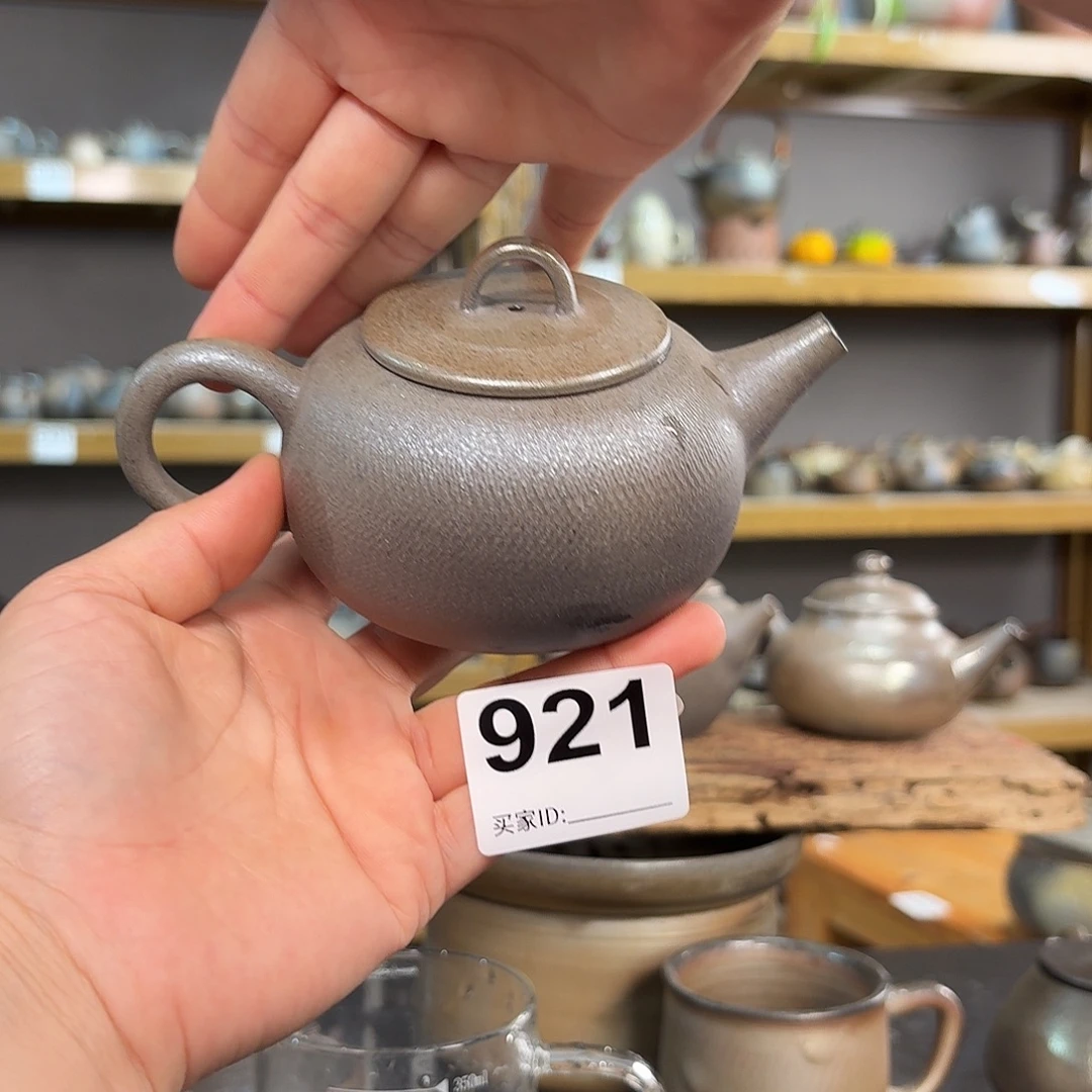 坭兴陶纯柴烧原矿泥料纯手工壶