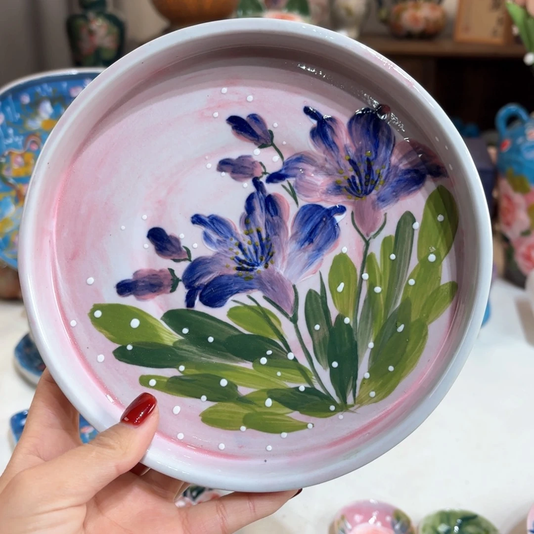 景德镇手绘高温釉下彩陶瓷茶具