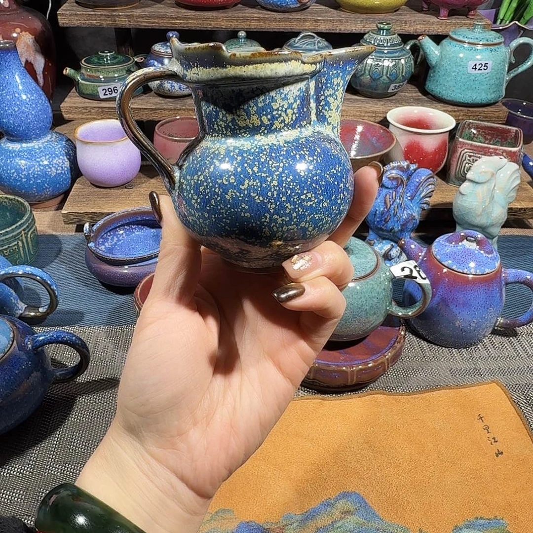 微瑕茗欣钧窑高温钧瓷