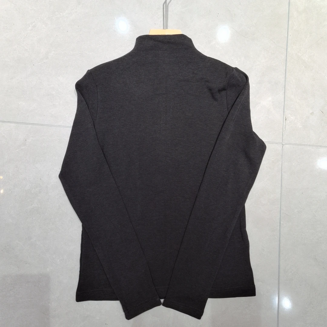 【MY SHAN】冬季新款加绒欧货半高领休闲显瘦百搭弹力打底衫333