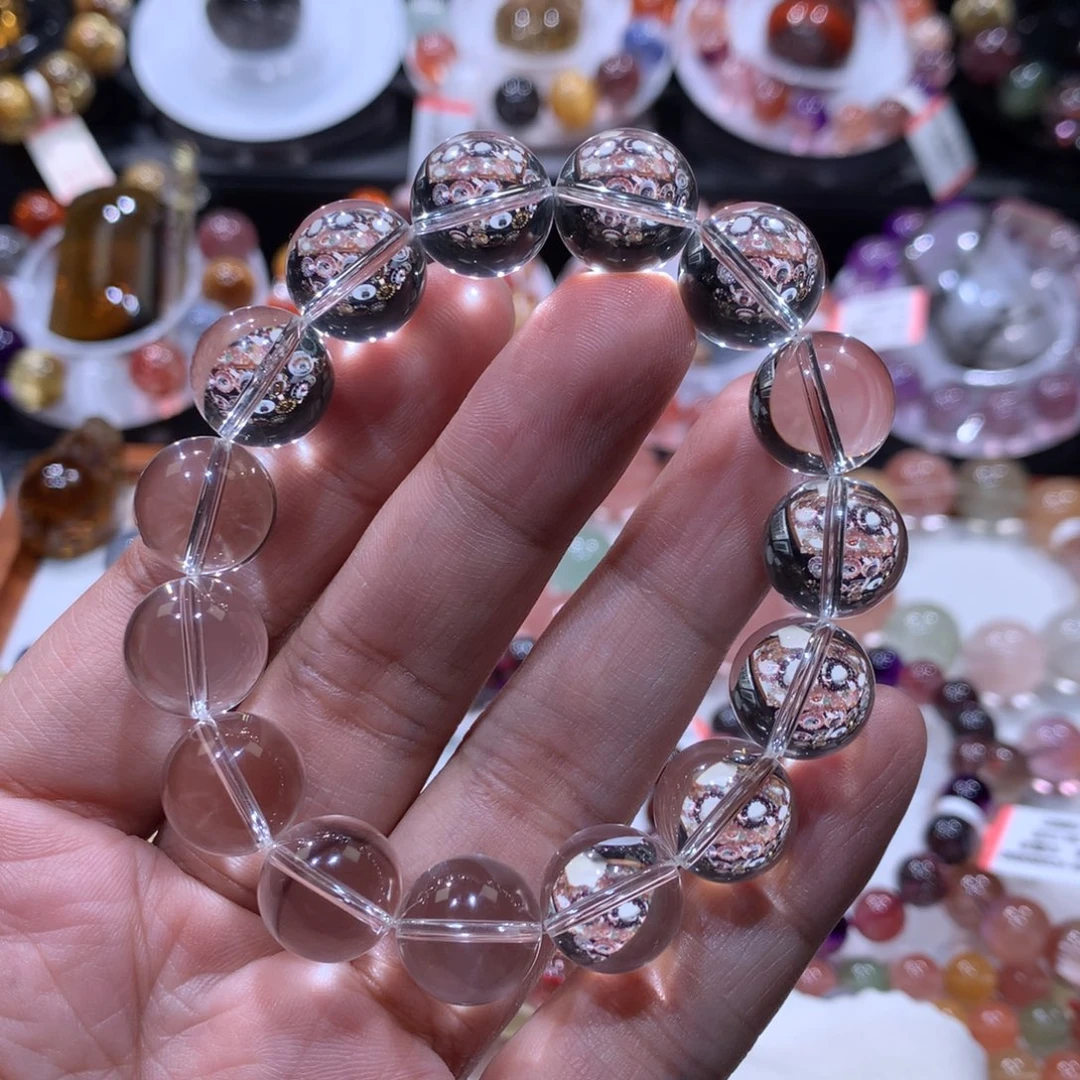 水晶未镶嵌手链白水晶手链13.7