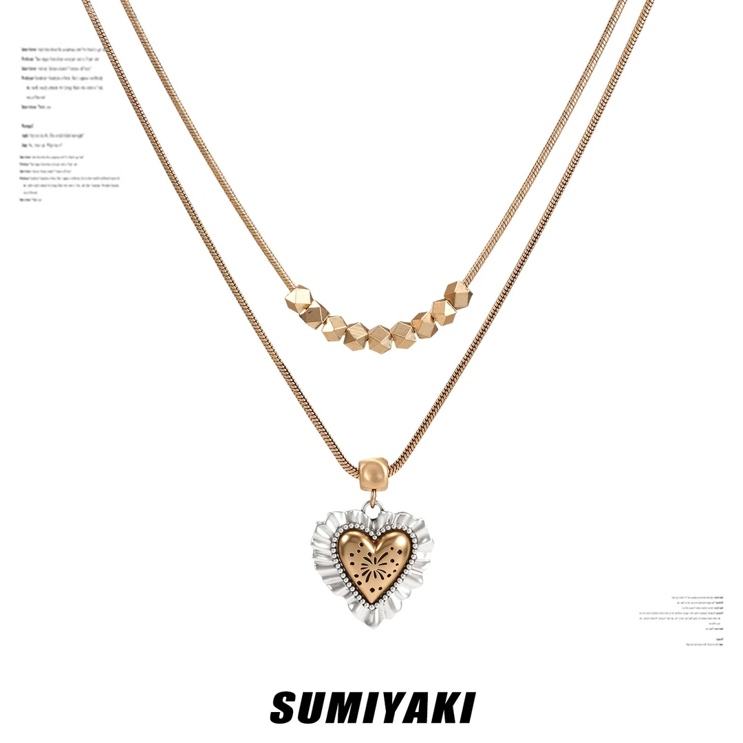 铜合金项链 SUMIYAKI 烟花爱心系列烟花项链简约锁骨链女