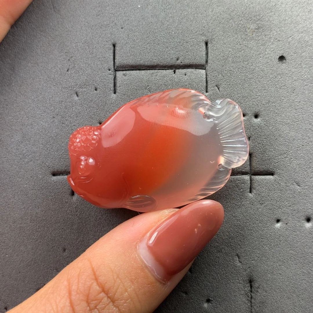 南红玛瑙鱼未镶嵌