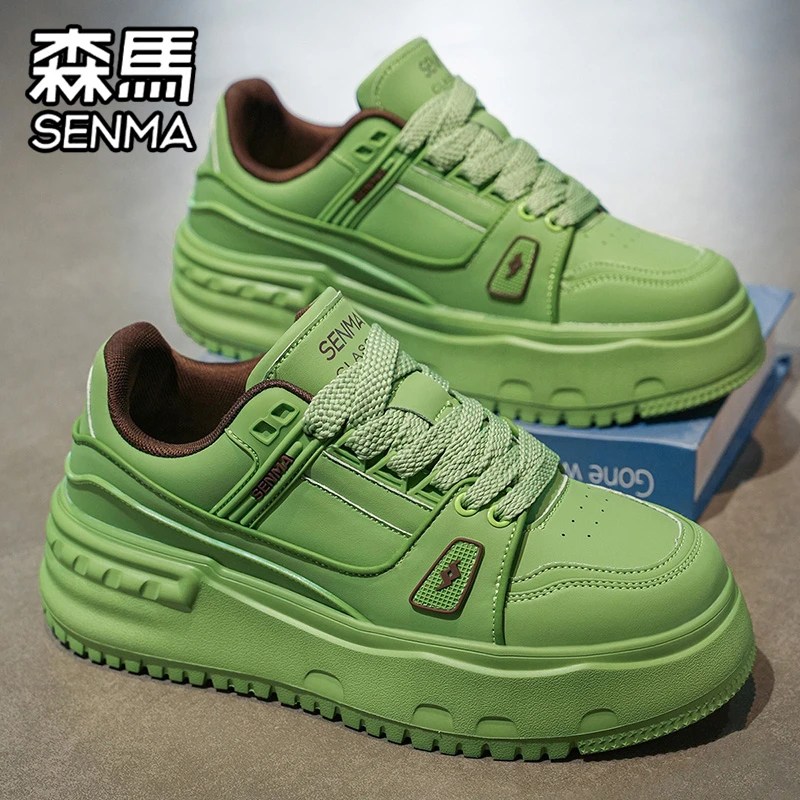 森马男鞋2025冬季新款潮牌设计小众板鞋男士运动休闲增高厚底潮鞋