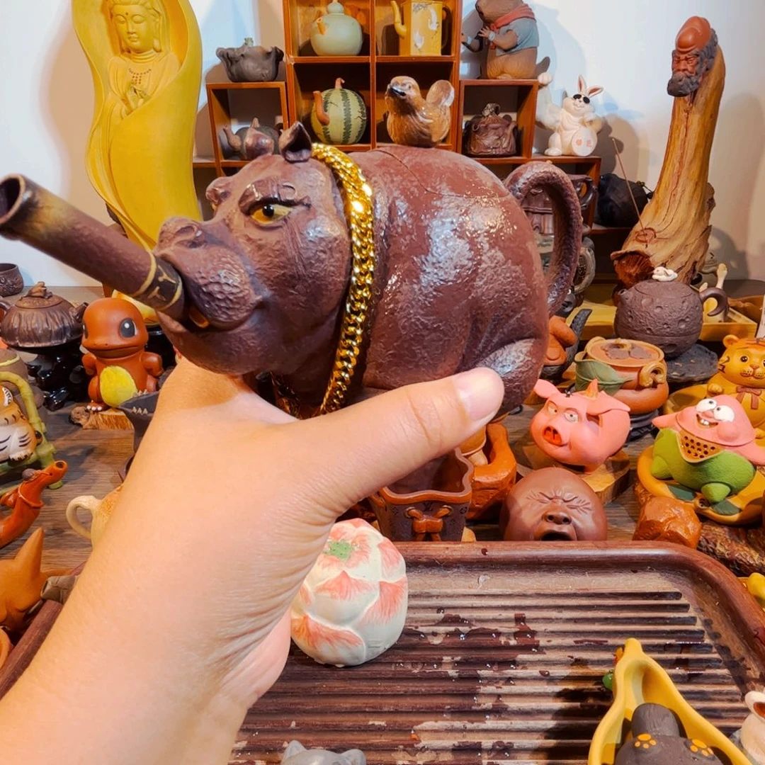 茶壶红泥恶*纯手工制作过程就是