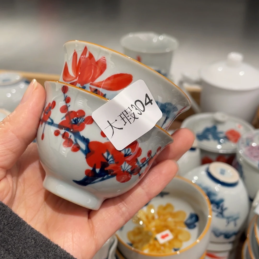 有瑕釉下彩纯手绘