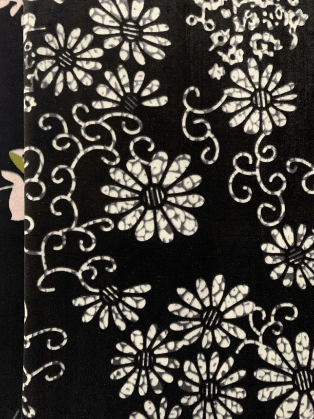 黑白雏菊 韩国绒布料活动价