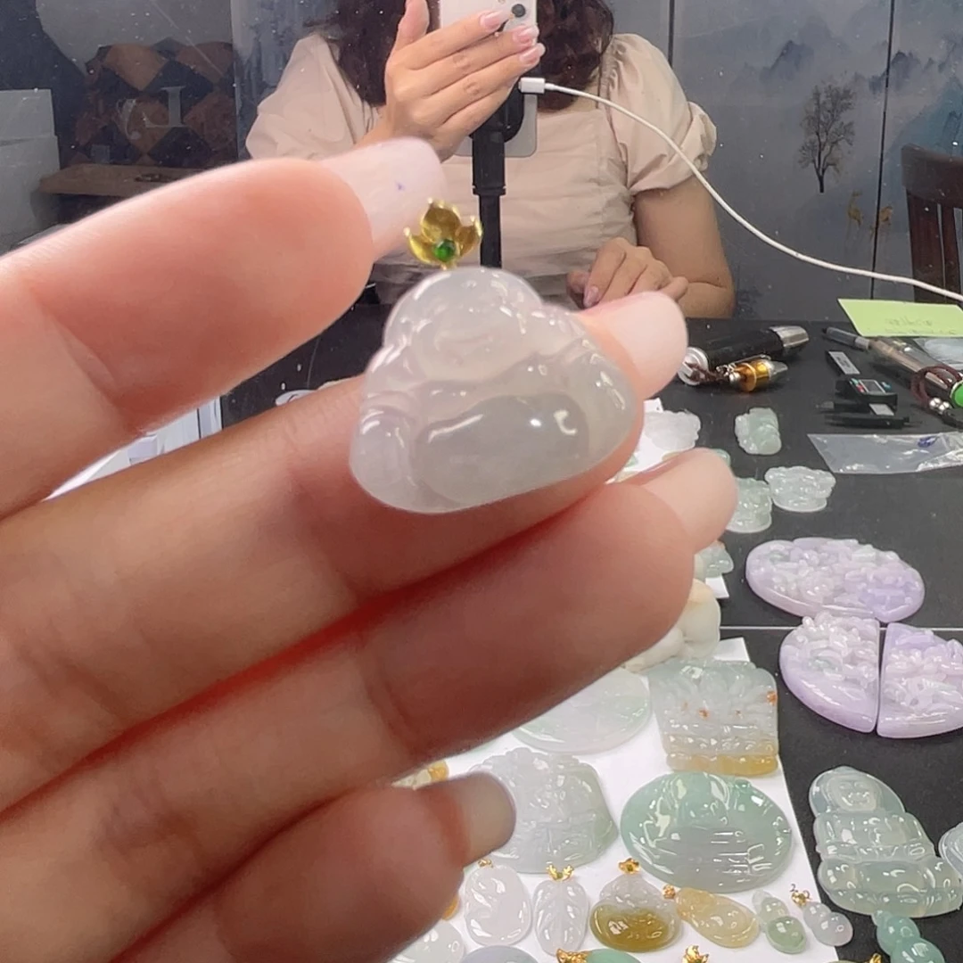 翡翠未镶嵌吊坠(不含链)挂件