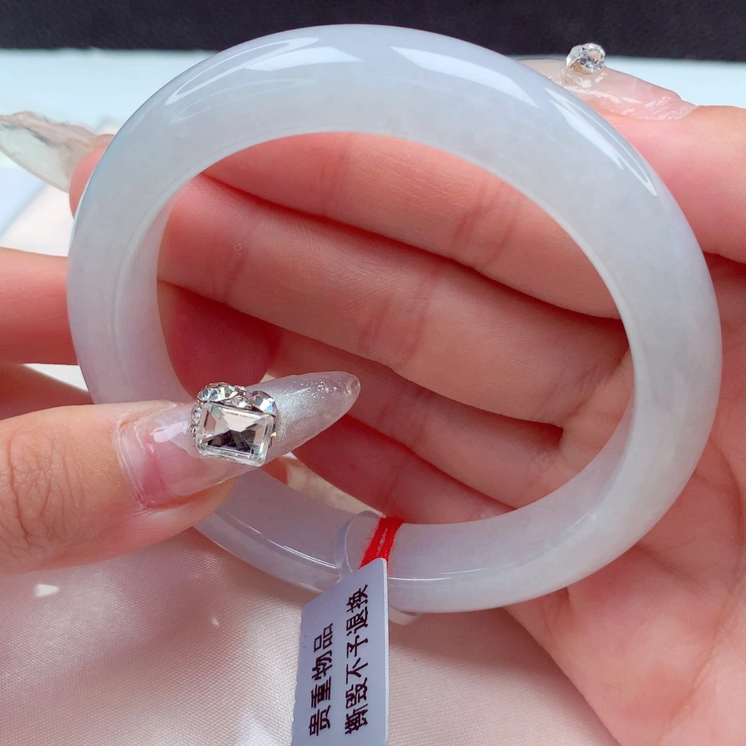 翡翠手镯未镶嵌天然缅甸翡翠A货手镯 62号