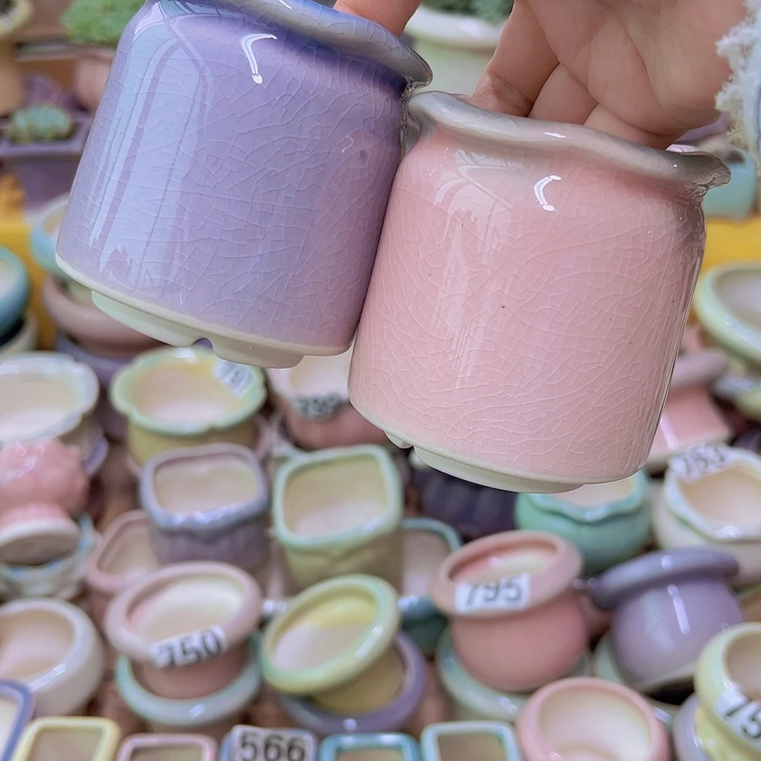 陶瓷花盆当场满12包邮