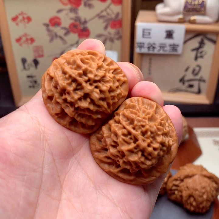 文玩核桃把件秦闷全品满肉  1号