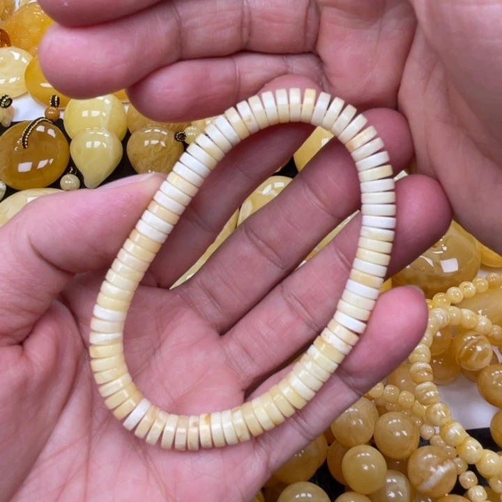 裸石蜜蜡未镶嵌蜜蜡7手串