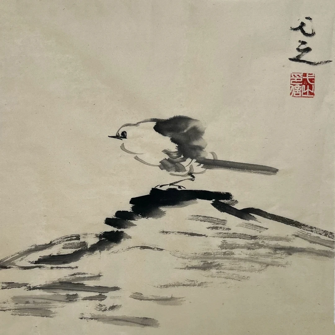 张大风艺术馆 宋奕博手绘写意小品S39  33×33