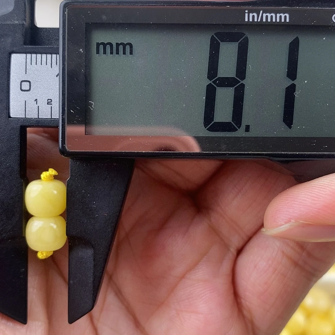 未镶嵌琥珀裸石大*猫蜜蜡老型对珠