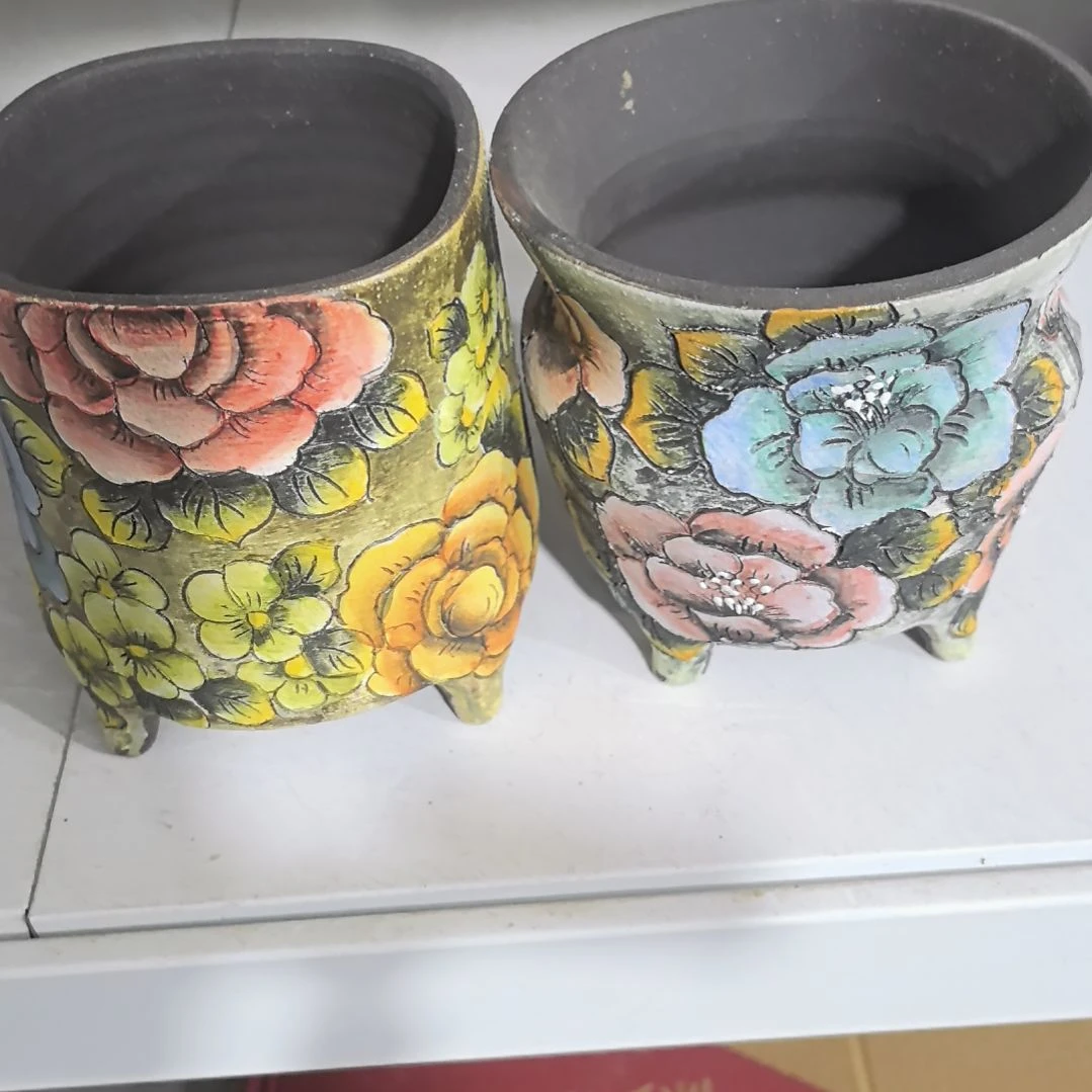 乐***心花盆红泥景德镇花盆