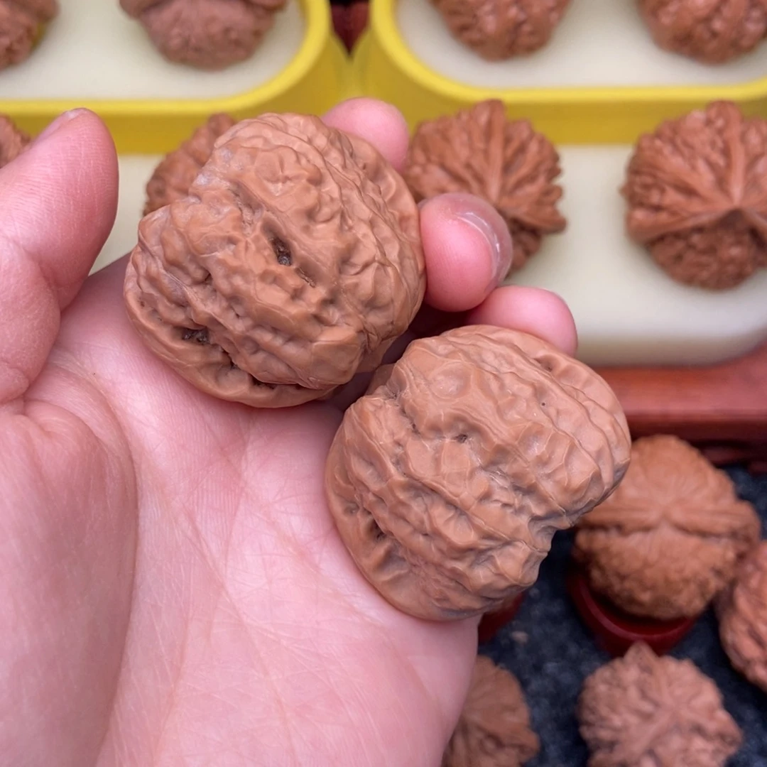 文玩核桃把件40全品延庆蛤蟆头