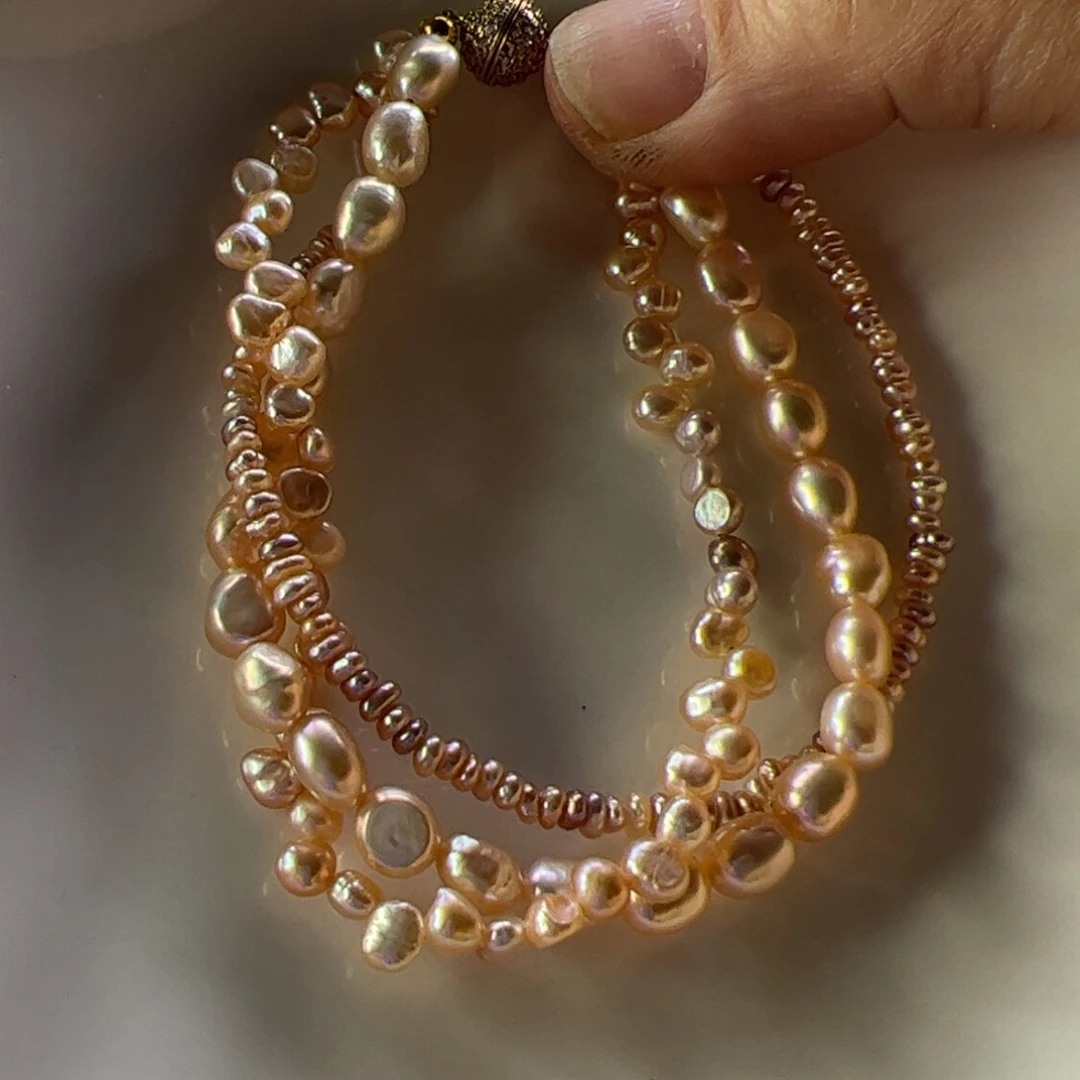 手绳合金淡水珍珠