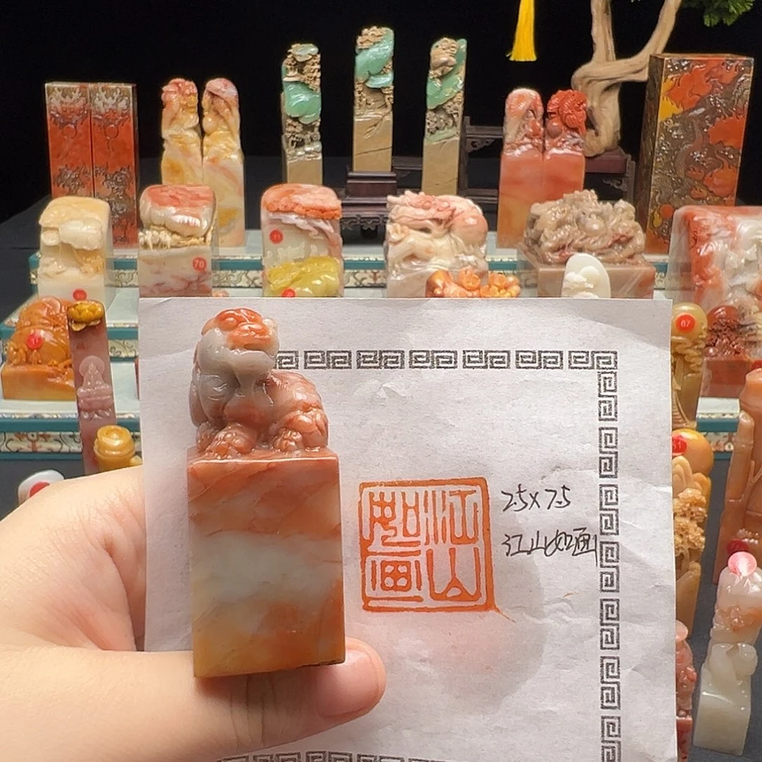寿山石印石手工制作