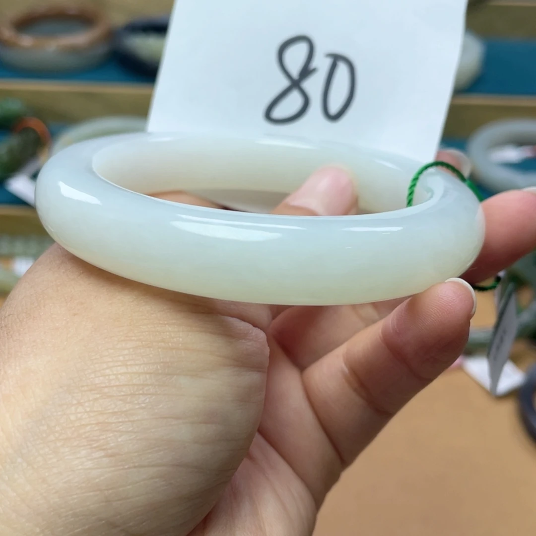 未镶嵌手镯和田玉圈口62