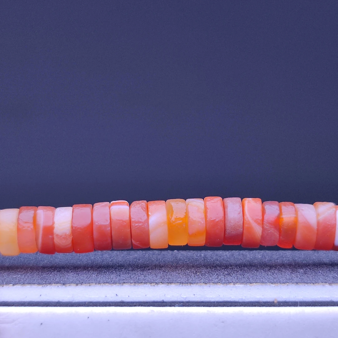 天然缠丝玛瑙隔片隔珠垫片散珠配饰