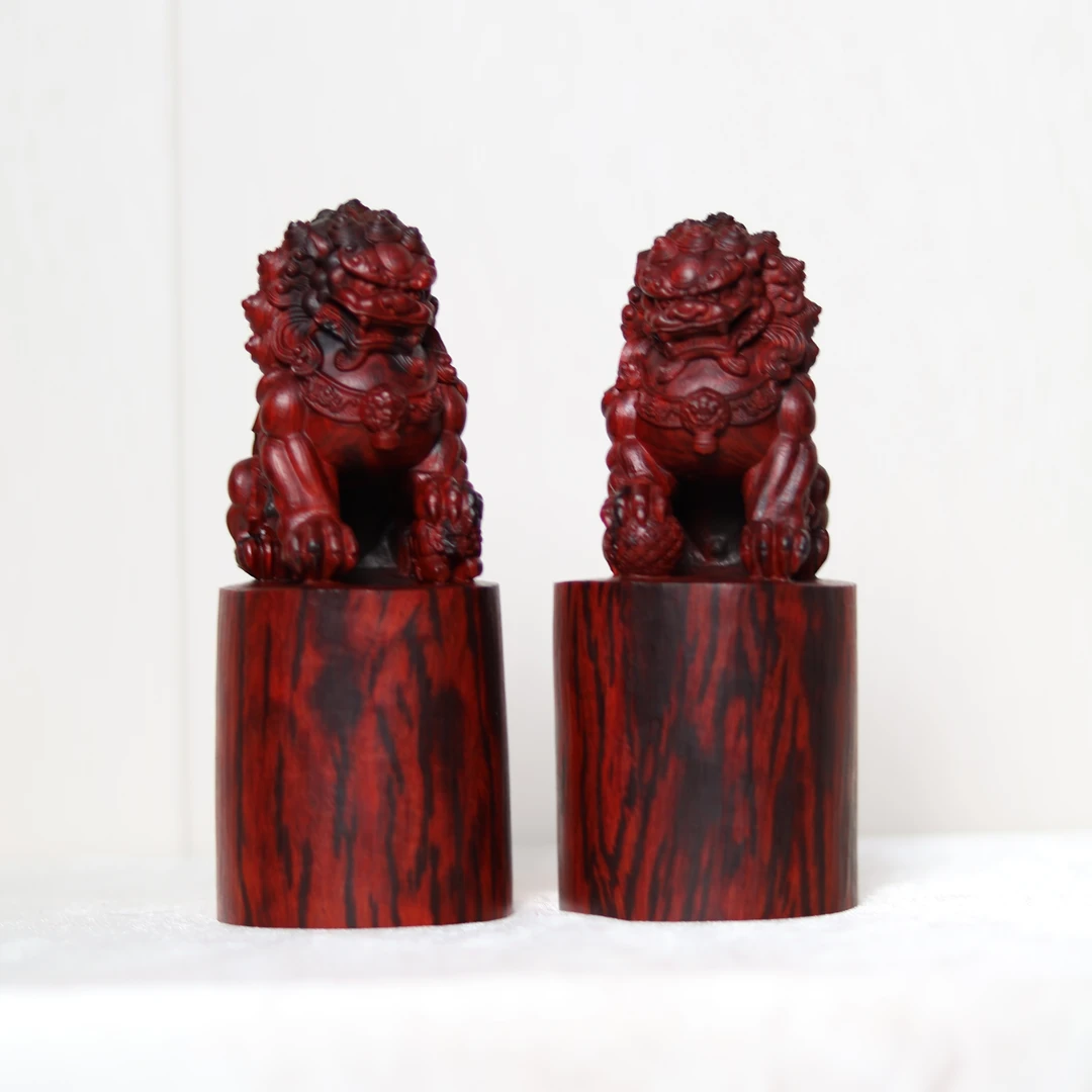 c26924 印度小叶紫檀-北京狮