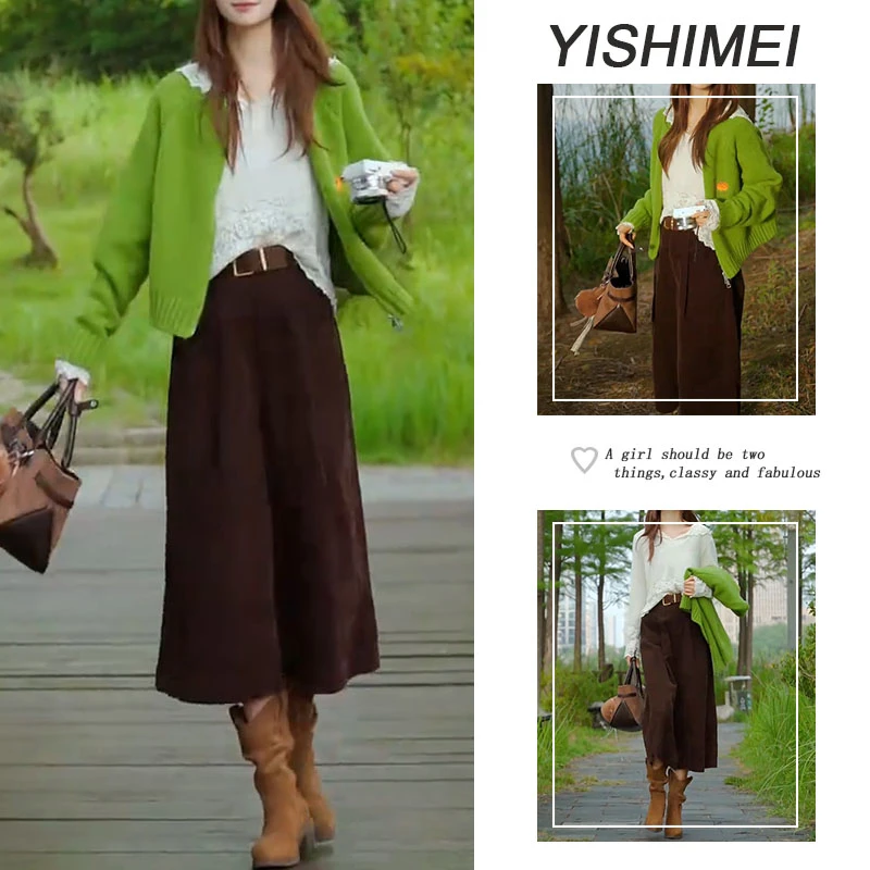 秋装搭配一整套2025新款韩系百搭针织开衫连帽打底衫休闲裤三件套