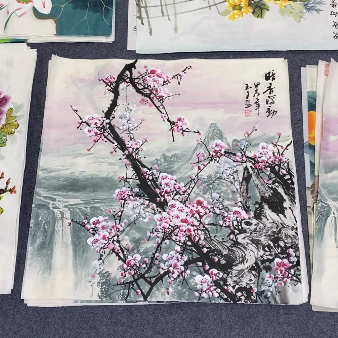 国画68✖️68山水梅花画画画画画画画