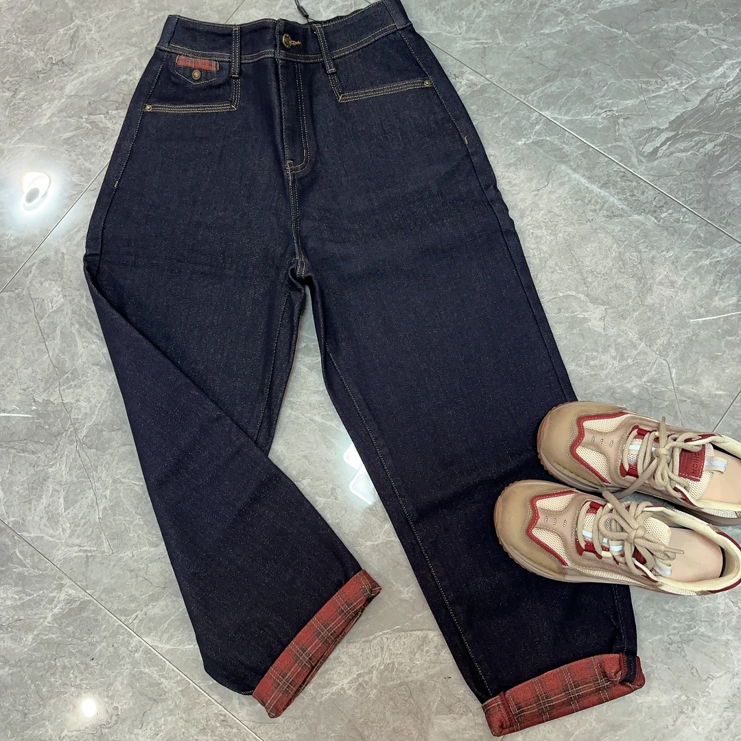 【美含推荐】小众卷边牛仔裤