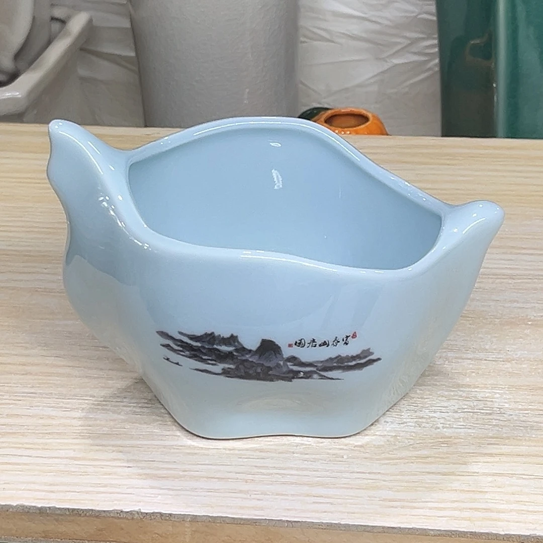 陶瓷绿植多肉微瑕花盆口径11*9