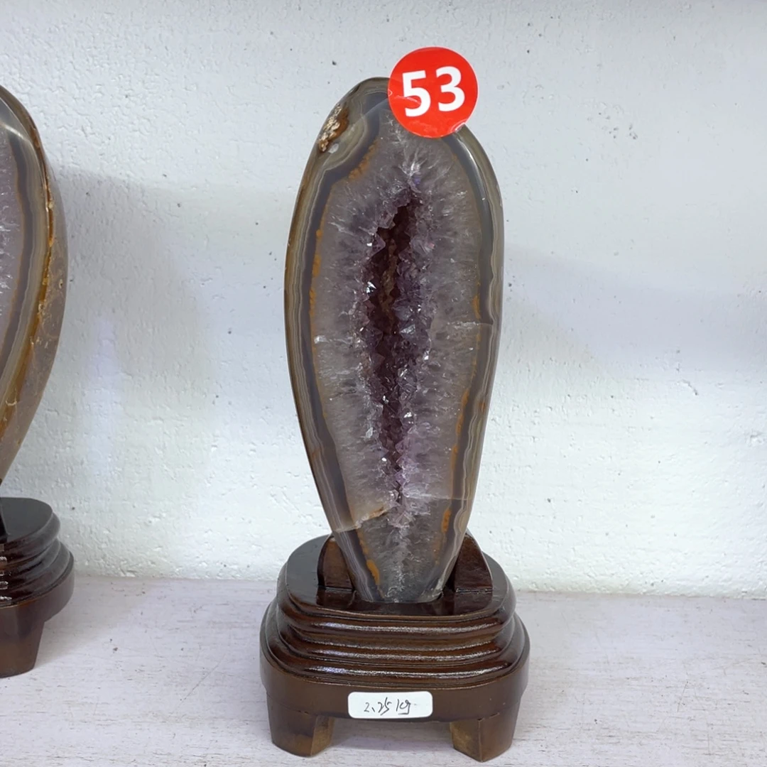 未镶嵌紫晶珠宝半成品捡漏