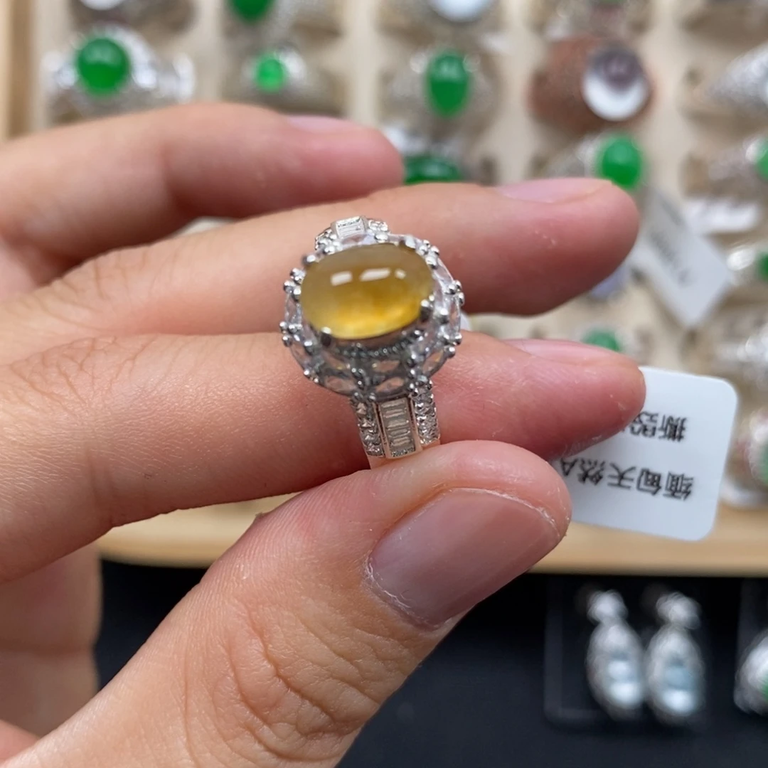 翡翠未镶嵌戒指缅甸天然翡翠a货福利