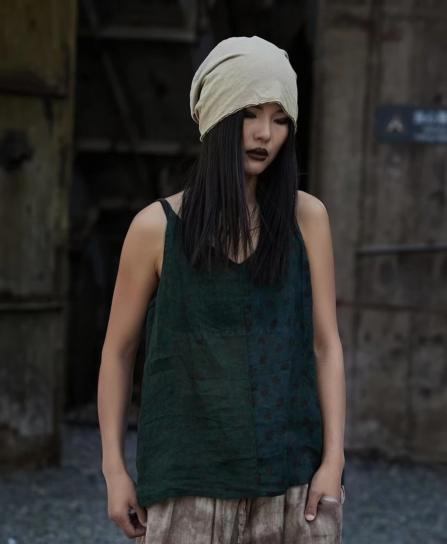 麻依者苎麻吊带背心