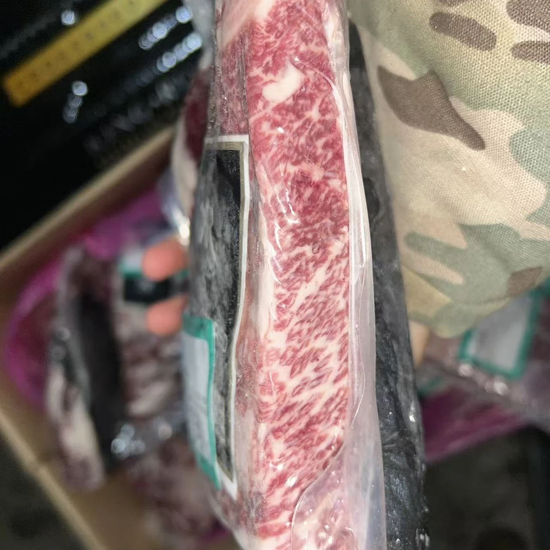 澳洲kr和牛M8-9边肉整条 又名胸肉块
