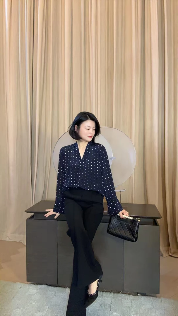 TANTAN 百搭显瘦气质波点衬衫XD 2461