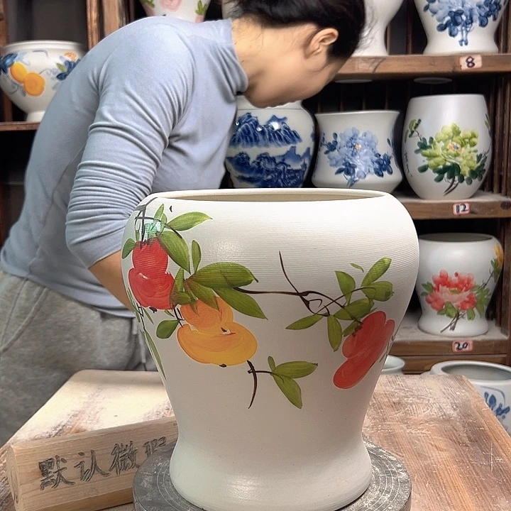 陶鱼尾四字新款陶瓷陶瓷次