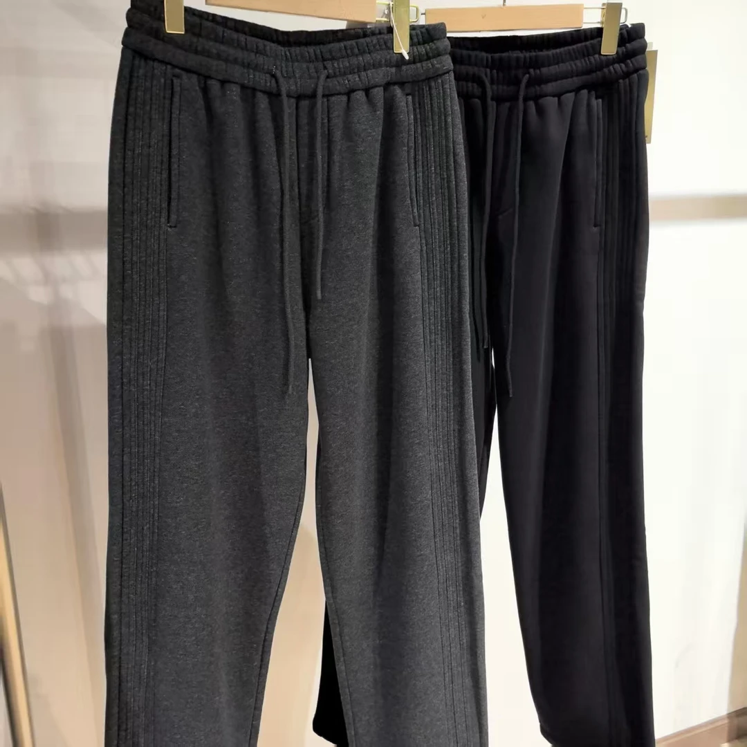 F40男士重工立体压褶加绒弯刀裤TT