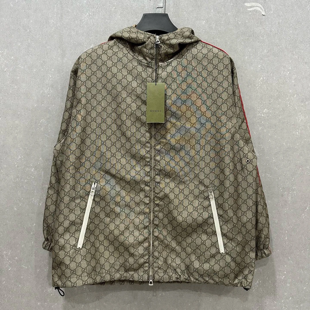 未使用 GUCCI/古驰 ✖️Kai 联名款 logo满印夹克外套 44码 006147