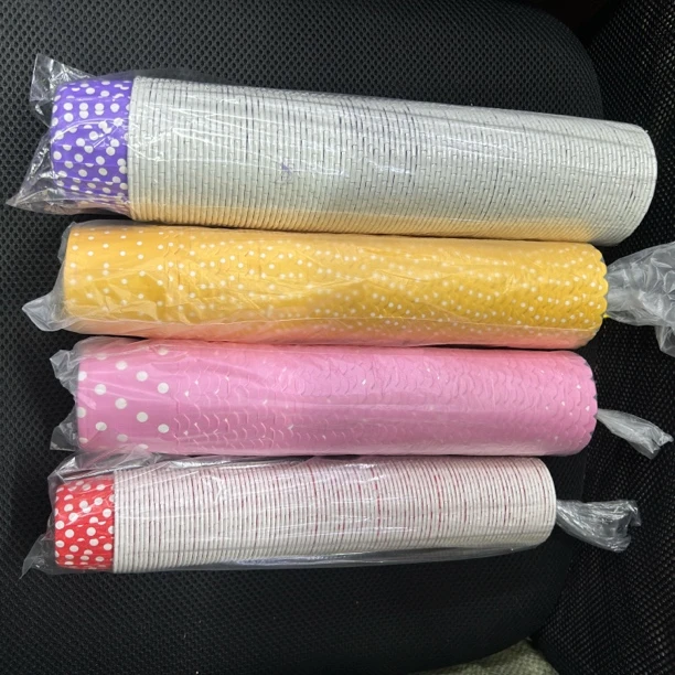 一次性彩色波点蛋糕拖大号可爱卡通烘焙干净卫生高端100个包邮