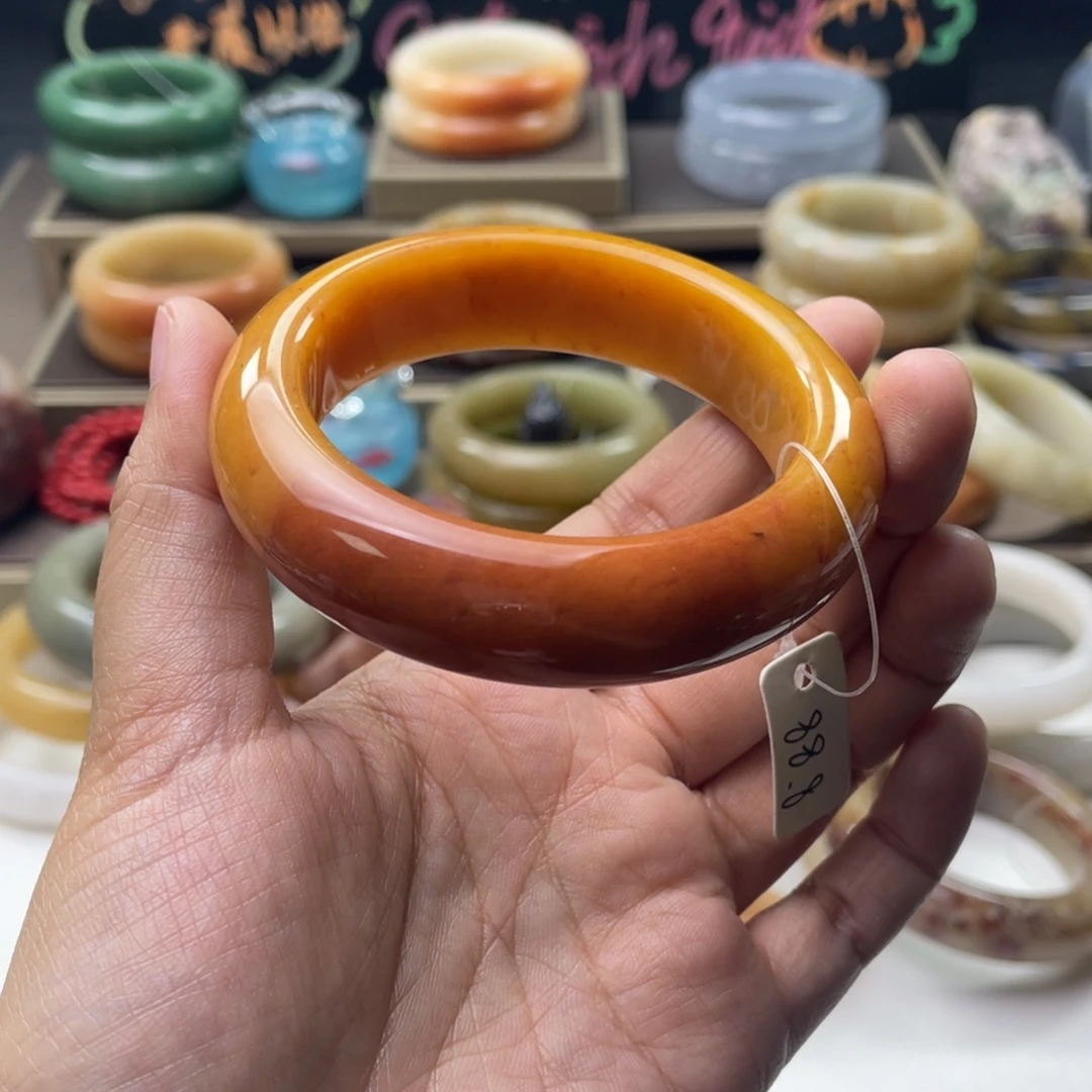 石英质玉（非洲翠）合金手镯53