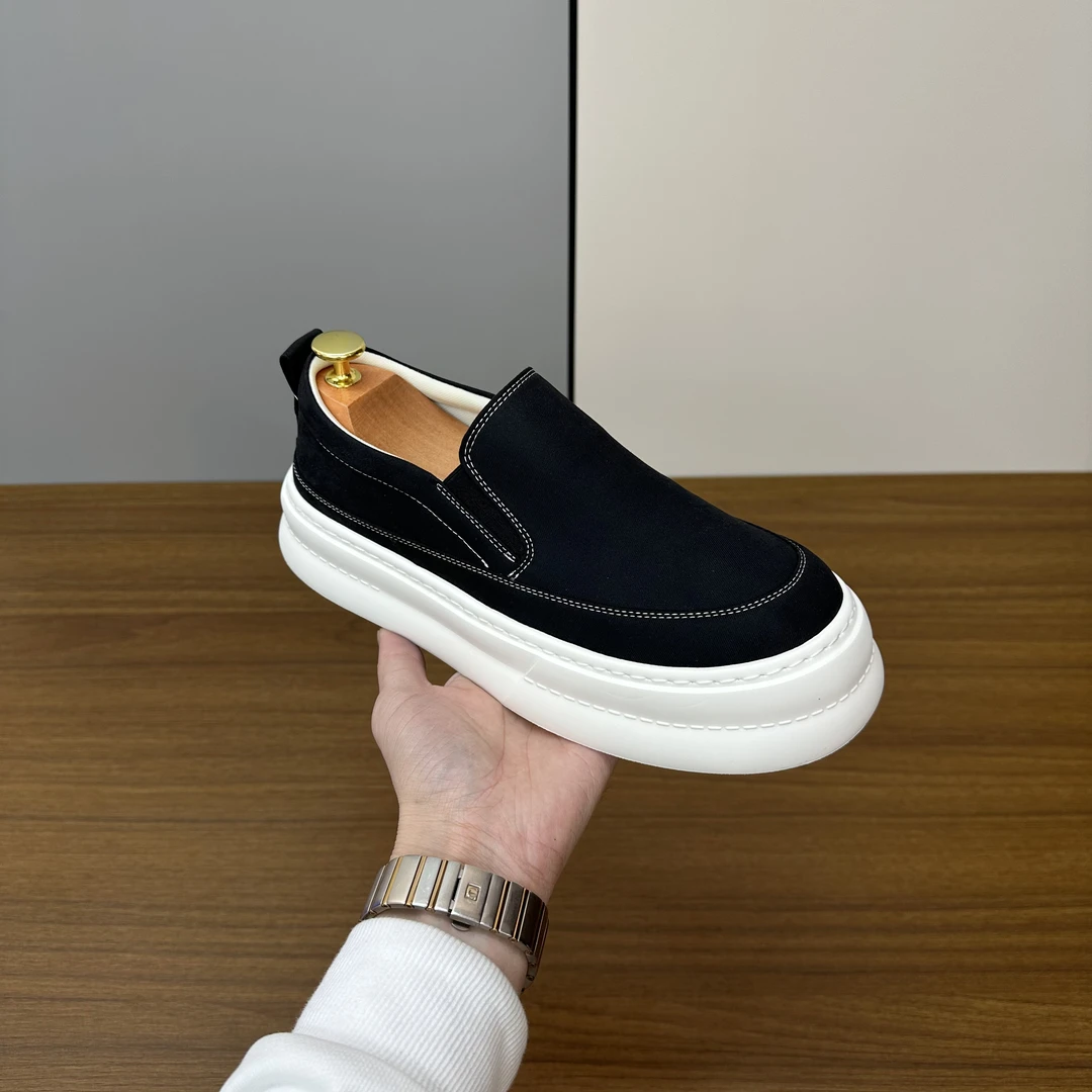 时尚休闲百搭舒适厚底超轻男士布鞋