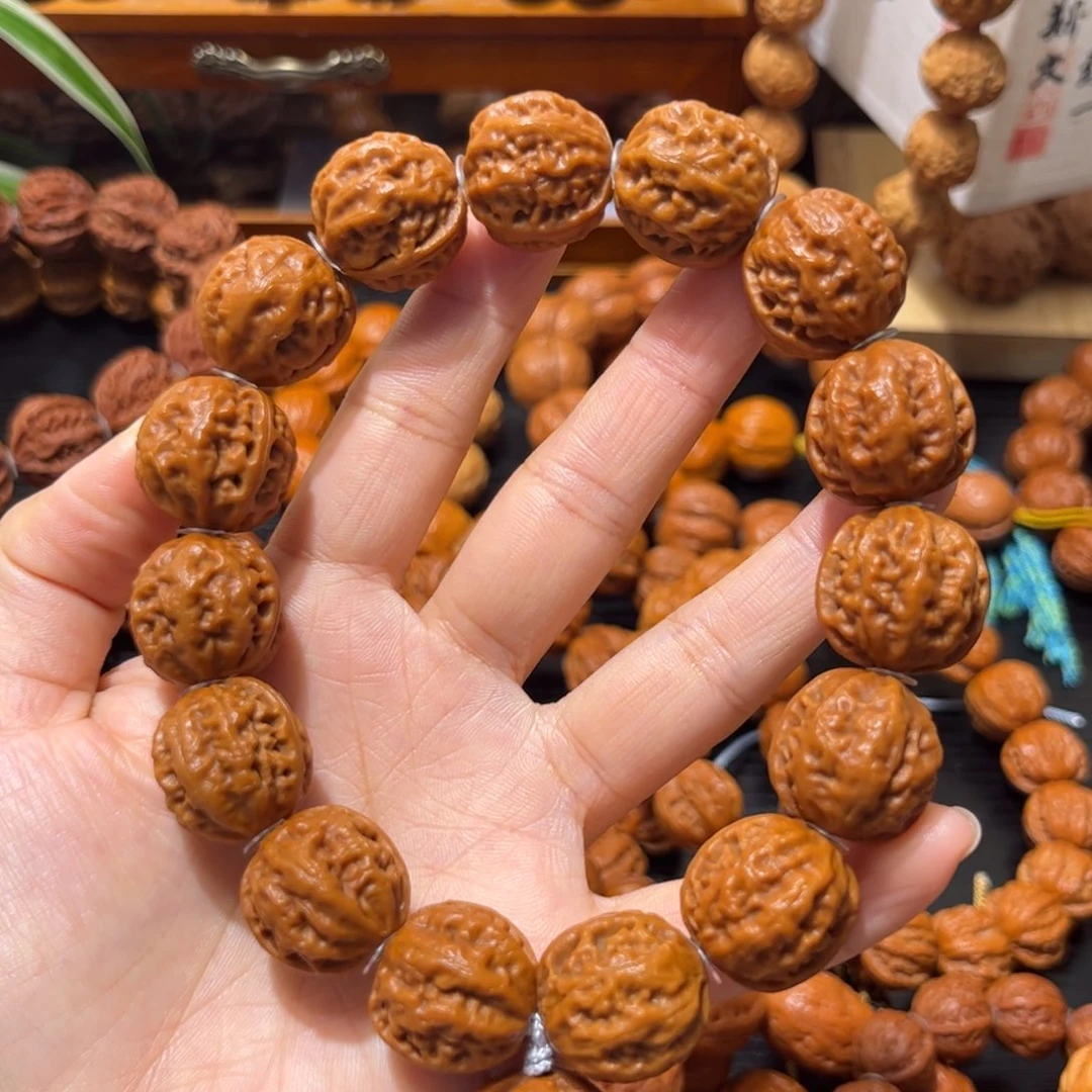 吊坠桃核知*龙脊纹八楞