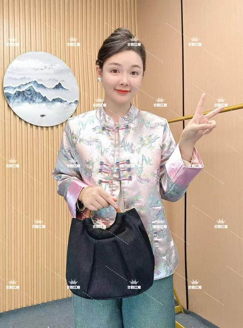 【ZICHEN】专属定制·注重品质早秋加厚外套盘口新中式女上衣D092302