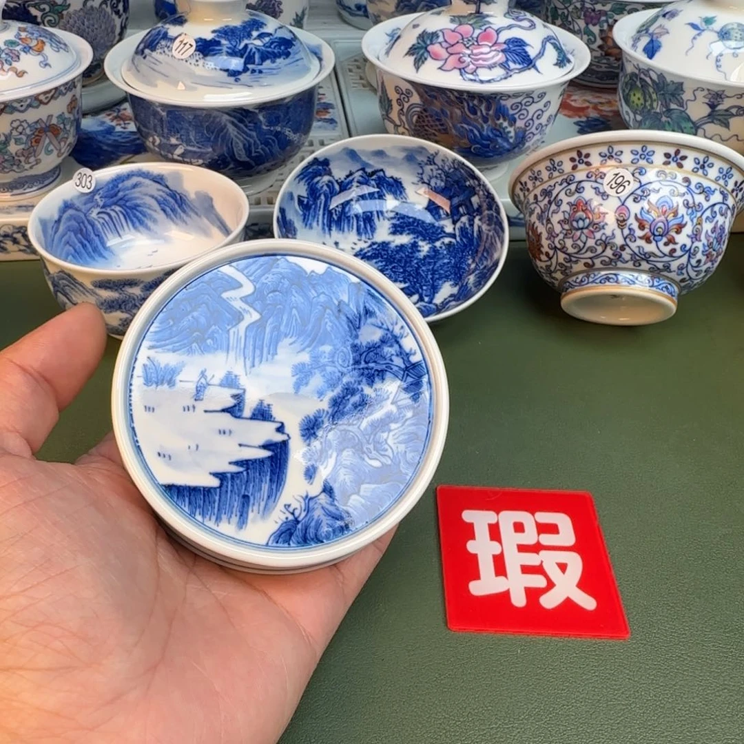 纯手工纯手绘茶具石头309