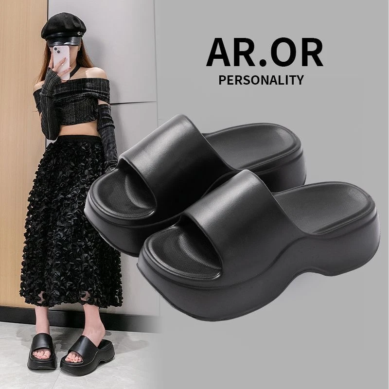 【暴走三亚鞋】小蛮腰踩屎感厚底凉拖鞋洗澡防滑EVA夏季D125