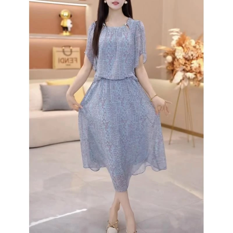 【连衣裙】SJYH2273夏季新款时尚优雅减龄连衣裙显瘦气质连衣裙